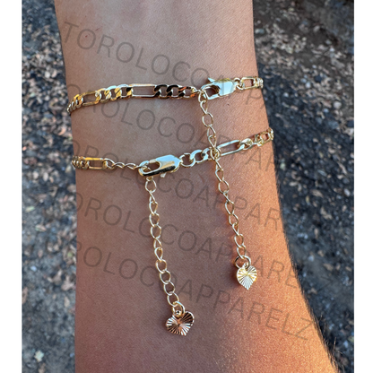 18k Gold Plated Unisex Virgencita Bracelet with Our Lady of Guadalupe Charm