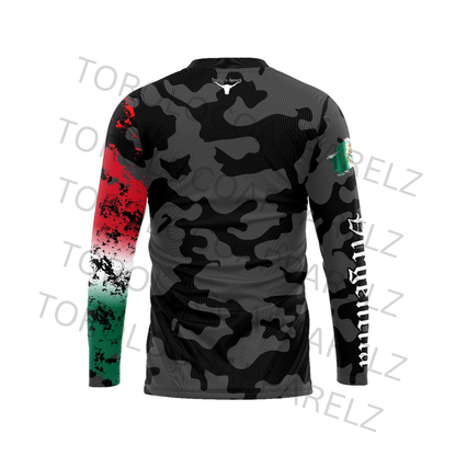 Gray And Black Virgencita Off-Road Jersey