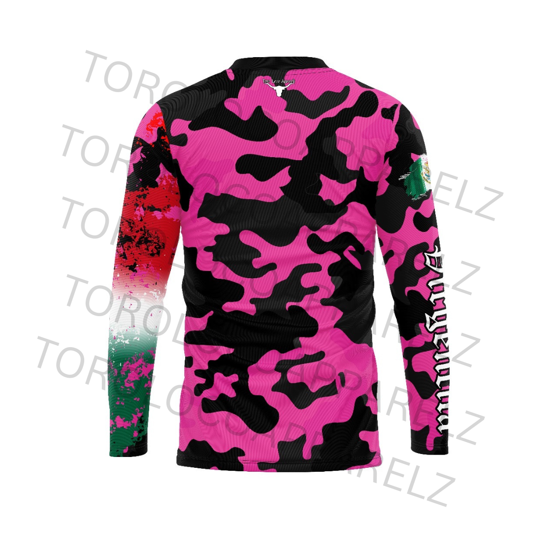 Pink And Black Virgencita Off-Road Jersey